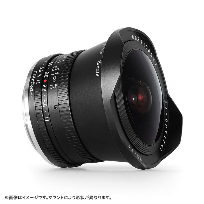 TTArtisan 7.5mm f/2 M43 (B) 7.5mm f/2 C Fisheye(マイクロフォーサーズマウント)