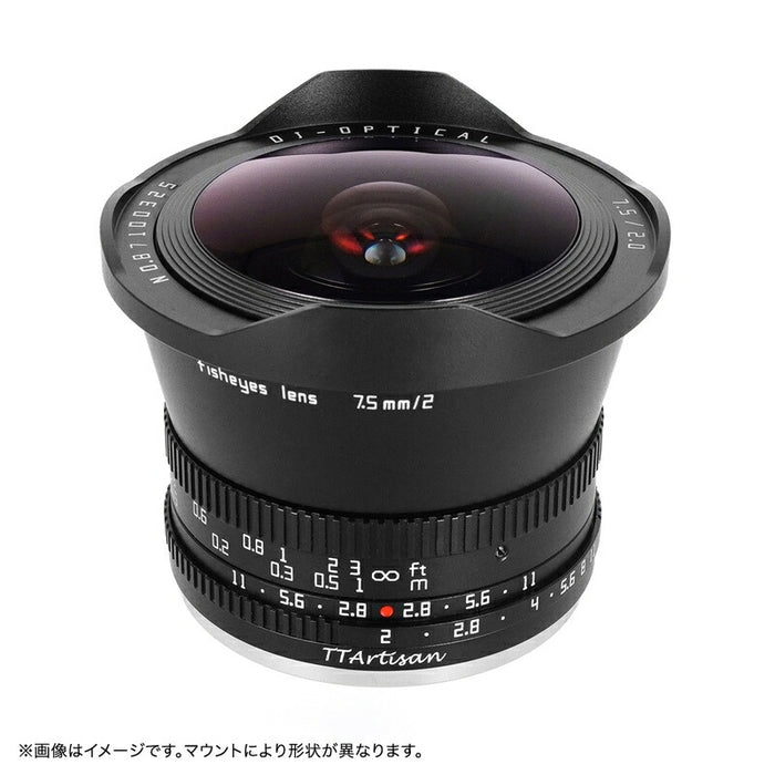 TTArtisan 7.5mm f/2 Z (B) 7.5mm f/2 C Fisheye(Zマウント)