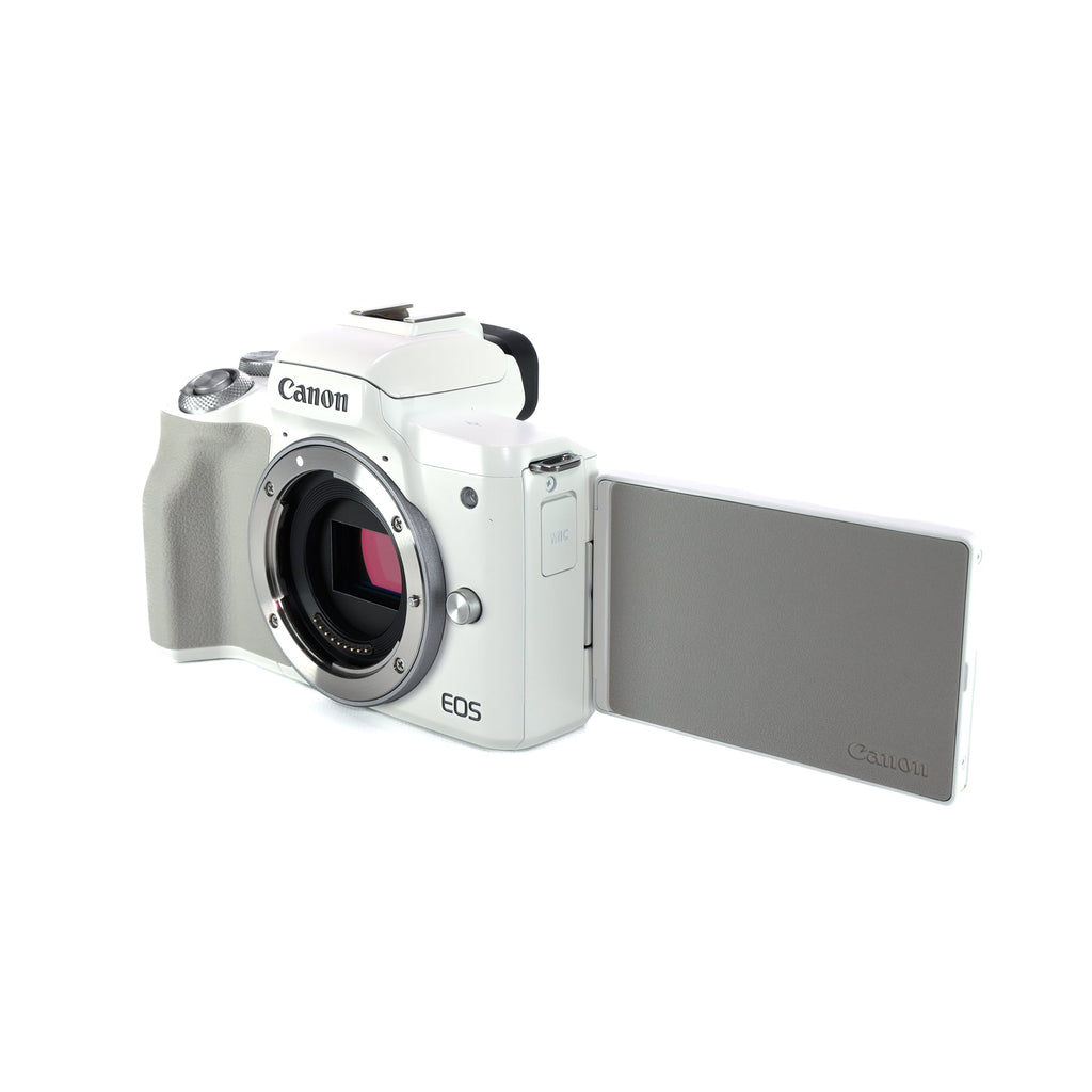 中古品】Canon EOSKISSM2WHWZK EOS Kiss M2 ダブルズームキット 