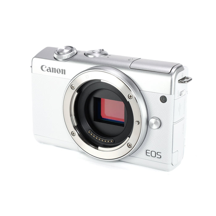 新品未開封 Canon EOS M200 ダブルズームキット ホワイト 保証付