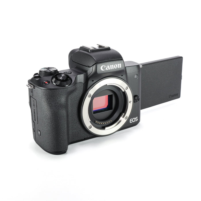 限定特価】 【中古】Canon KISSM2BK-1545 ブラック 標準ズームレンズ