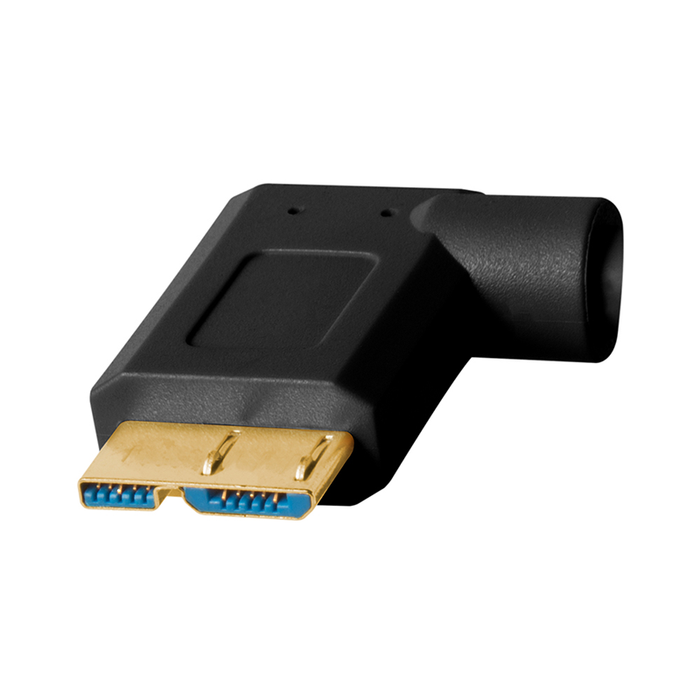 TetherTools CU61RT15-BLK TetherPro USB 3.0 SuperSpeed Micro-B Right Angle Cable(4.6m/ブラック)