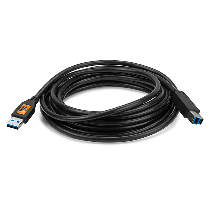 TetherTools CU5460BLK TetherPro USB 3.0 SuperSpeed Male A to B Cable(4.6m/ブラック)