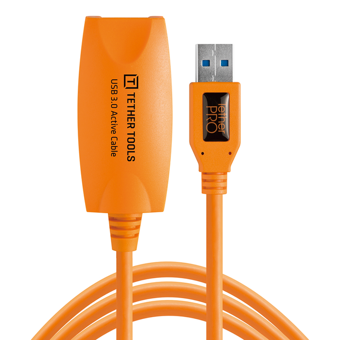 TetherTools CU3017 TetherPro USB 3.0 SuperSpeed Active Extension Cable(4.9m/オレンジ)