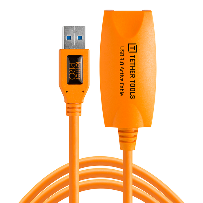 TetherTools CU3017 TetherPro USB 3.0 SuperSpeed Active Extension Cable(4.9m/オレンジ)