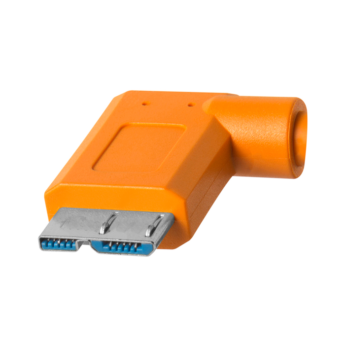 TetherTools CUC33R15-ORG TetherPro USB-C to 3.0 Micro-B Right Angle（オレンジ）