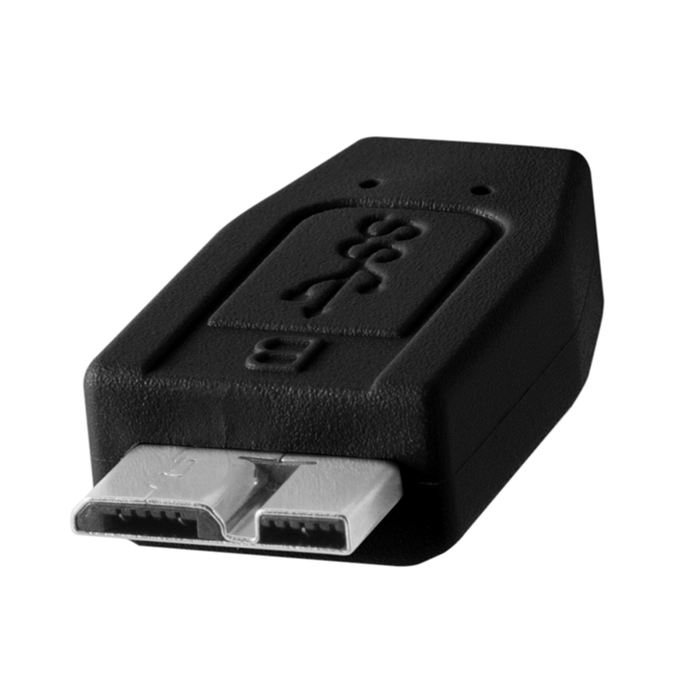 TetherTools CUC3315-BLK TetherPro USB-C to 3.0 Micro-B（ブラック）