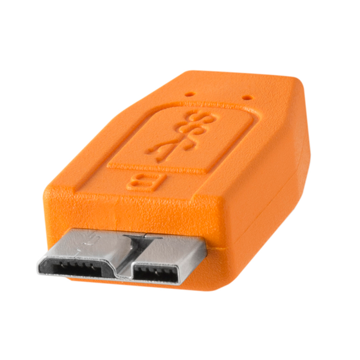 TetherTools CUC3315-ORG TetherPro USB-C to 3.0 Micro-B（オレンジ）