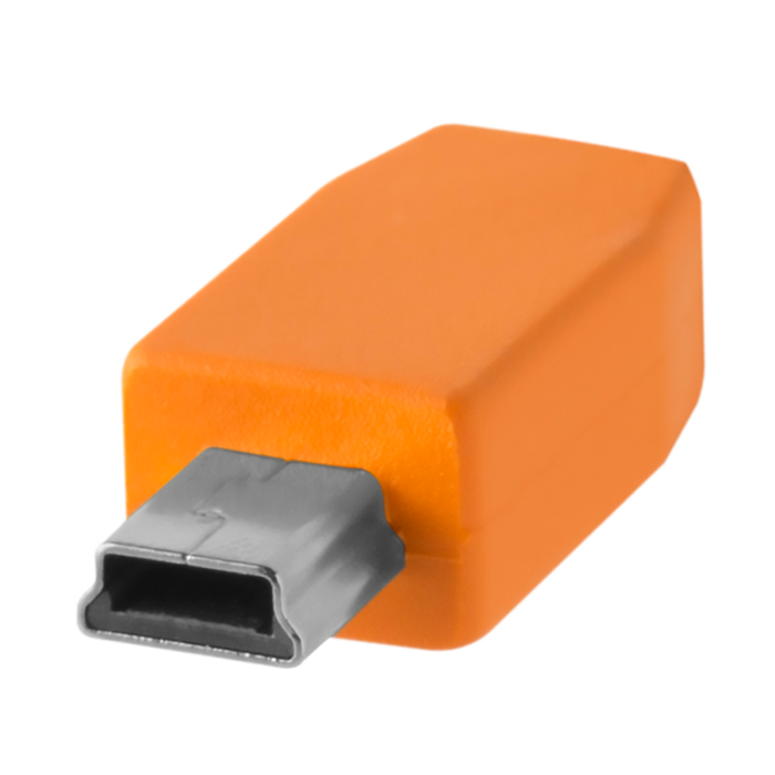 TetherTools CUC2415-ORG TetherPro USB-C to 2.0 Mini-B 5-Pin（オレンジ）