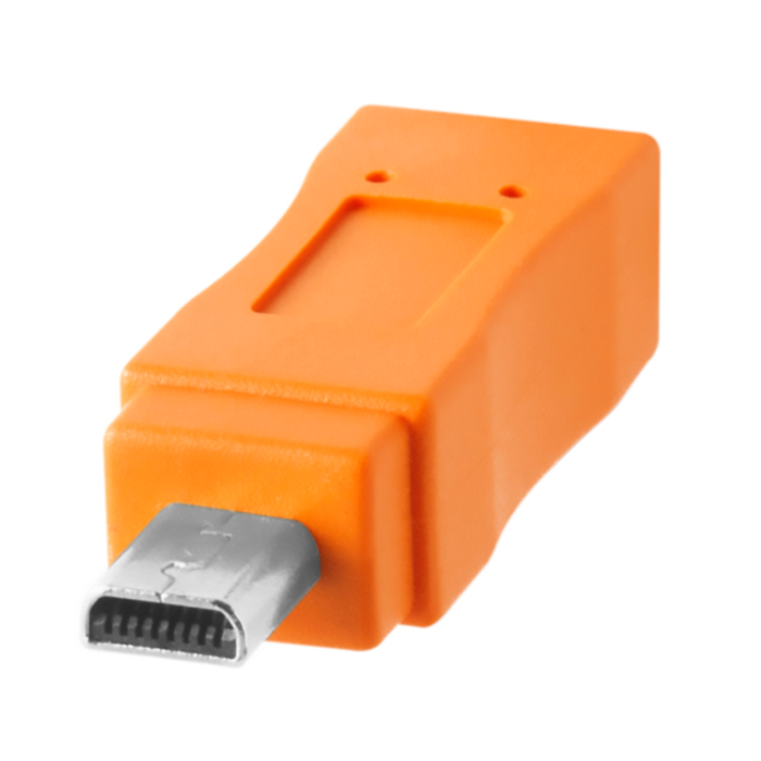 TetherTools CUC2615-ORG TetherPro USB-C to 2.0 Mini-B 8-Pin（オレンジ）