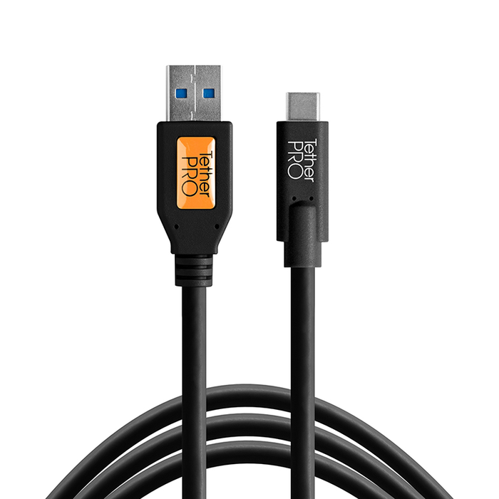 TetherTools CUC3215-BLK TetherPro USB to USB-C（ブラック）