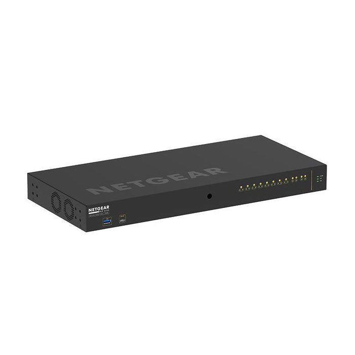 NETGEAR GSM4212P-100AJS POE+対応(125W) 1Gポート×10 SFPスロット×2 フルマネージスイッチ