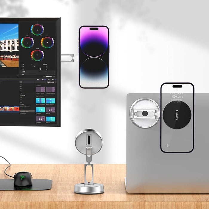 Ulanzi T051GBS1 TB13　吸盤ベース磁気付き折りたたみ式スマートフォンマウント
