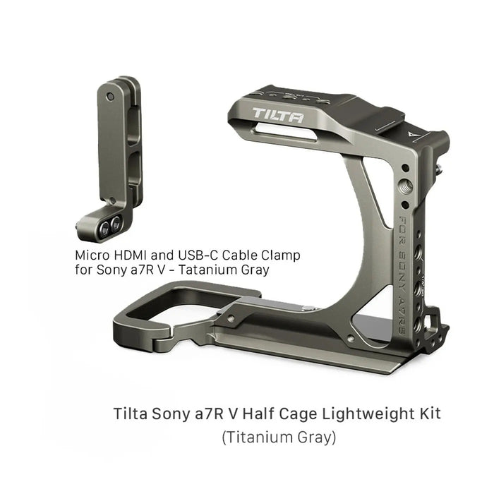 Tilta TA-T46-HCC-TG Half Camera Cage for Sony a7R V - Titanium Gray