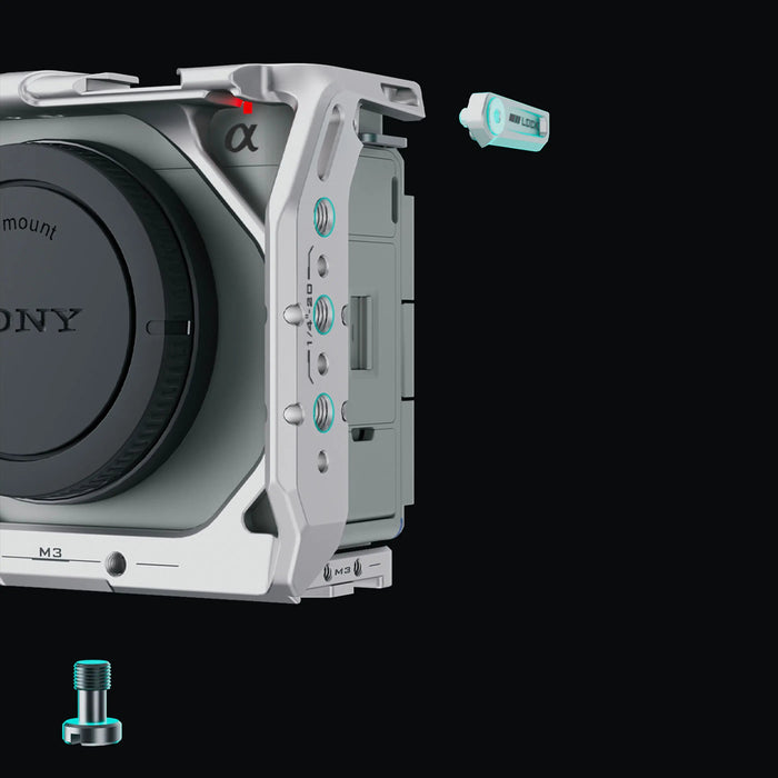 Tilta TA-T35-FCC-S Full Camera Cage for Sony ZV-E1 - Silver