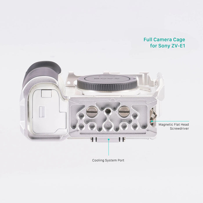 Tilta TA-T35-FCC-S Full Camera Cage for Sony ZV-E1 - Silver