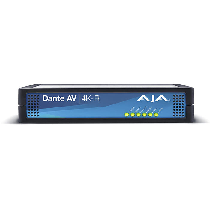 AJA Video Systems Dante AV 4K-R Dante AV IP → 12G-SDI / HDMI 2.0 ビデオ/オーディオネットワーク変換