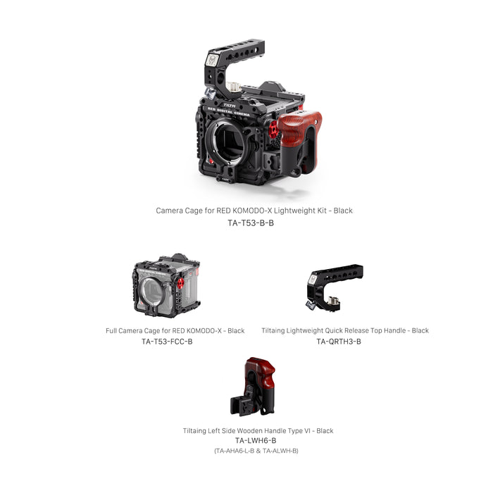Tilta TA-T53-B-B Camera Cage for RED KOMODO-X Lightweight Kit - Black