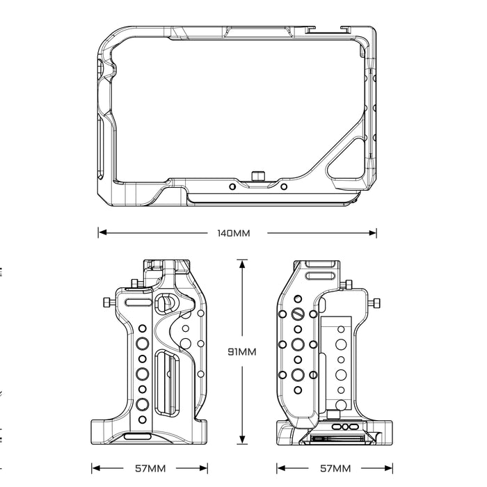 Tilta TA-T60-FCC-B Full Camera Cage for Sony a7C II / a7C R - Black