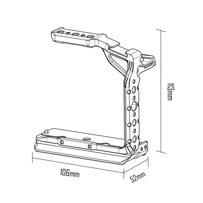 Tilta TA-T32-HCC-B Half Camera Cage for Canon R5C - Black