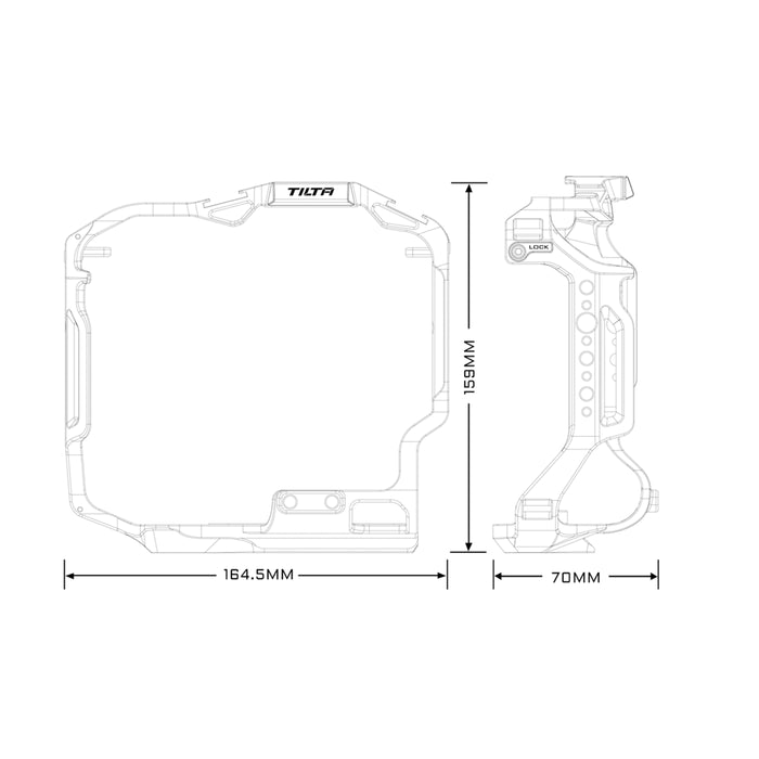 Tilta TA-T61-FCC-B Full Camera Cage for Canon R3 - Black