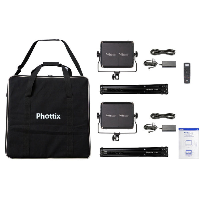 【ワケあり品】Phottix Kali 50R RGB LED Light Twin Kit Set