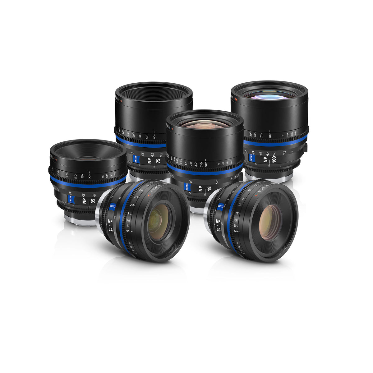 Carl Zeiss 2595-736 ZEISS Nano Prime 6 lenses set w/case (Meter