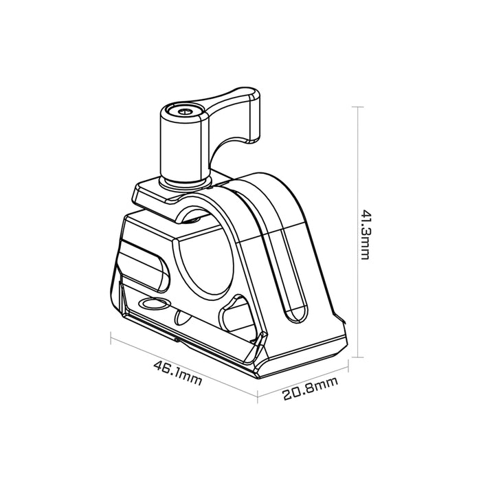 Tilta TA-15RH-NATO-B Tilta 15mm Rod Holder to NATO Rail Attachment - Black