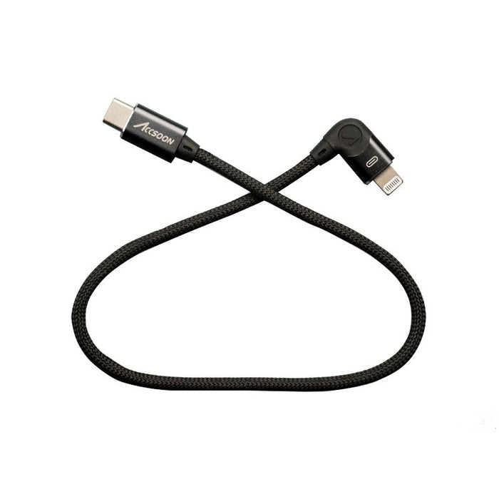 【ブラックフライデー2024】Accsoon XC-UIT02-CL USB-C to Lightning Cable 30cm