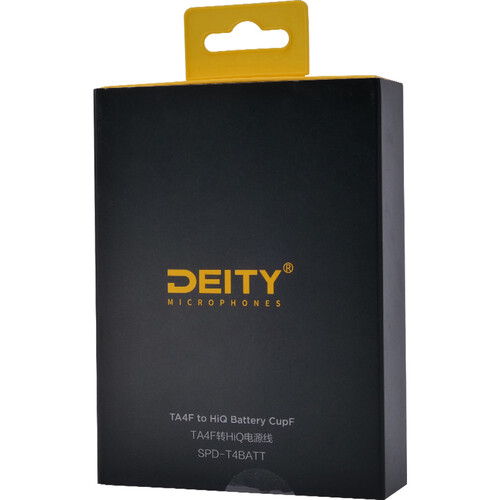 Deity Microphones DTS0287D60 SPD-T4BATT A4F to Hi-Q バッテリーカップ F スマート DC/Data パワーケーブル