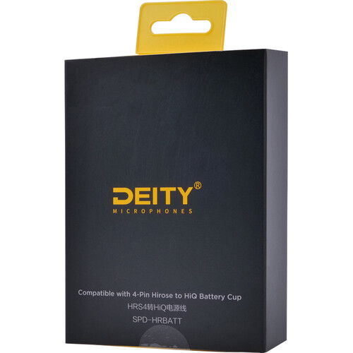 Deity Microphones DTS0287D62 SPD-HRBATT 4ピン ヒロセ to Hi-Q バッテリーカップ スマート DC/Data パワーケーブル