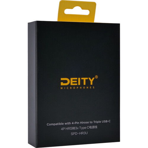 Deity Microphones DTS0287D64 SPD-HR3U 4ピン ヒロセ to トリプル USB-C ケーブル