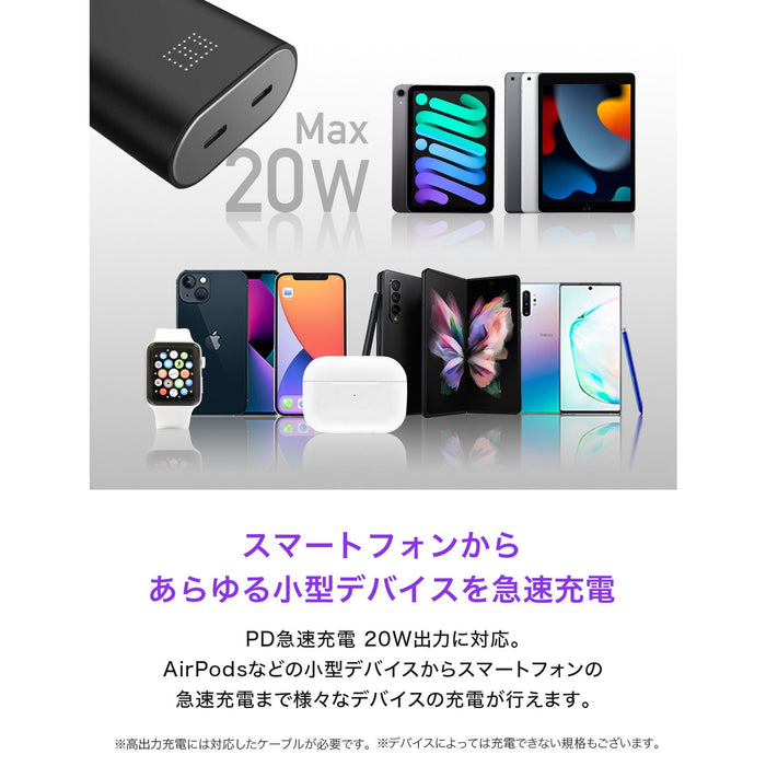 CIO CIO-MB20W2C-N-10000-WH SMARTCOBY DUO 20W2C 10000mAh ホワイト