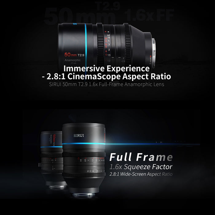 SIRUI FFEK6-E-JP アナモルフィックレンズ 1.6x Full Frame 50mm E