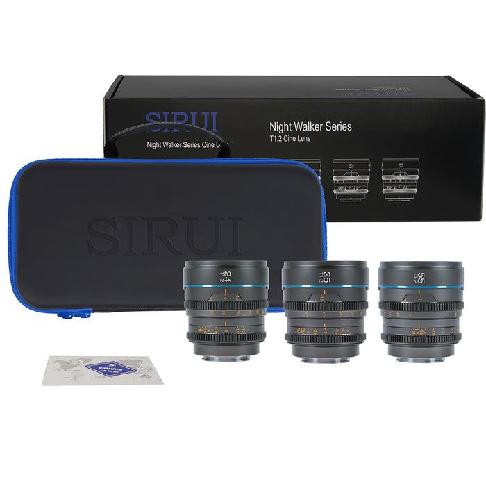 SIRUI MS-3SRG-JP シネマレンズ T1.2 APS-C/S35 3本セット(24/35/55mm) RF/グレー