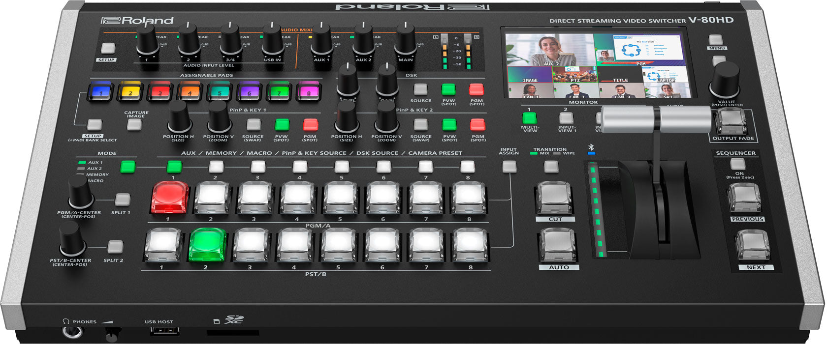 Roland V-80HD ダイレクトストリーミングビデオスイッチャー