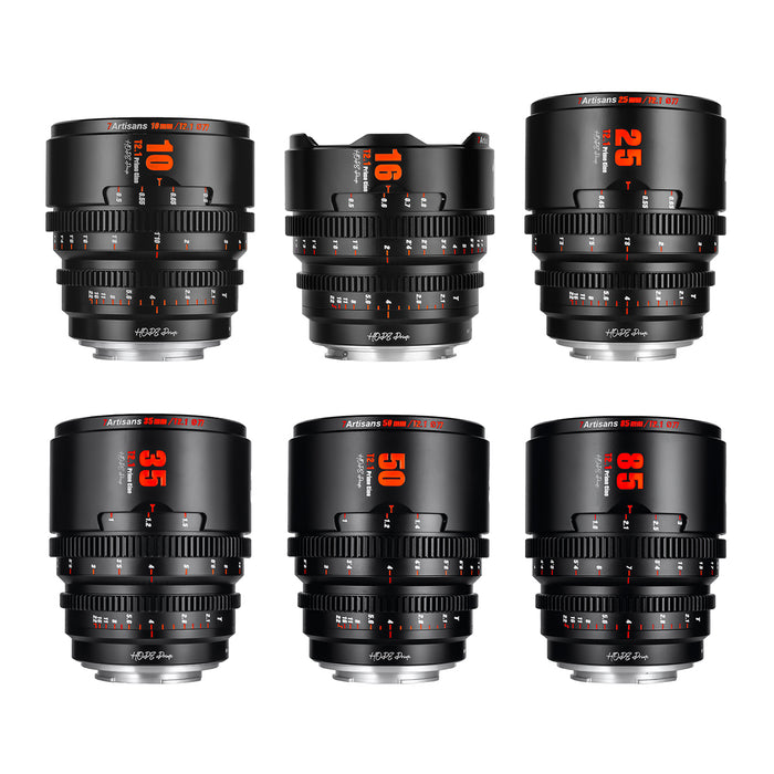 7artisans 7A-HP6SET-E-B HOPE Prime 6本セット 10-85mm T2.1 (ソニーEマウント/ブラック)