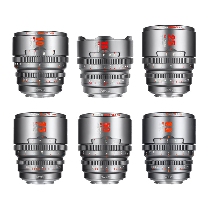 7artisans 7A-HP6SET-E-T HOPE Prime 6本セット 10-85mm T2.1 (ソニーEマウント/チタングレー)