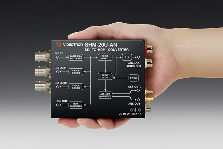 VIDEOTRON SHM-20U-AN 12G対応アナログ音声出力付きSDI to HDMIコンバーター