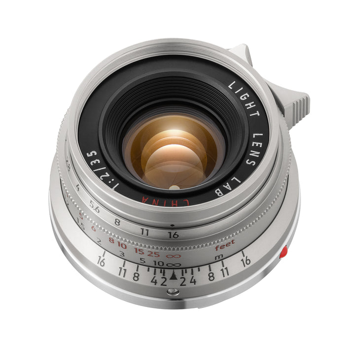 LIGHT LENS LAB LLL-35M (SS)  M 35mm f/2 Stainless Steel Editionセット(UVフィルター&フード付属/ライカMマウント)