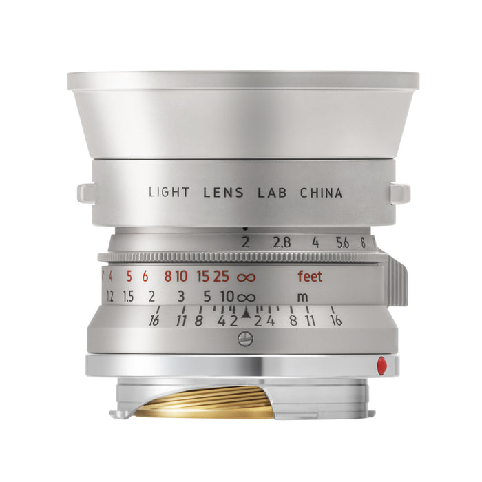 LIGHT LENS LAB LLL-35M (SS)  M 35mm f/2 Stainless Steel Editionセット(UVフィルター&フード付属/ライカMマウント)