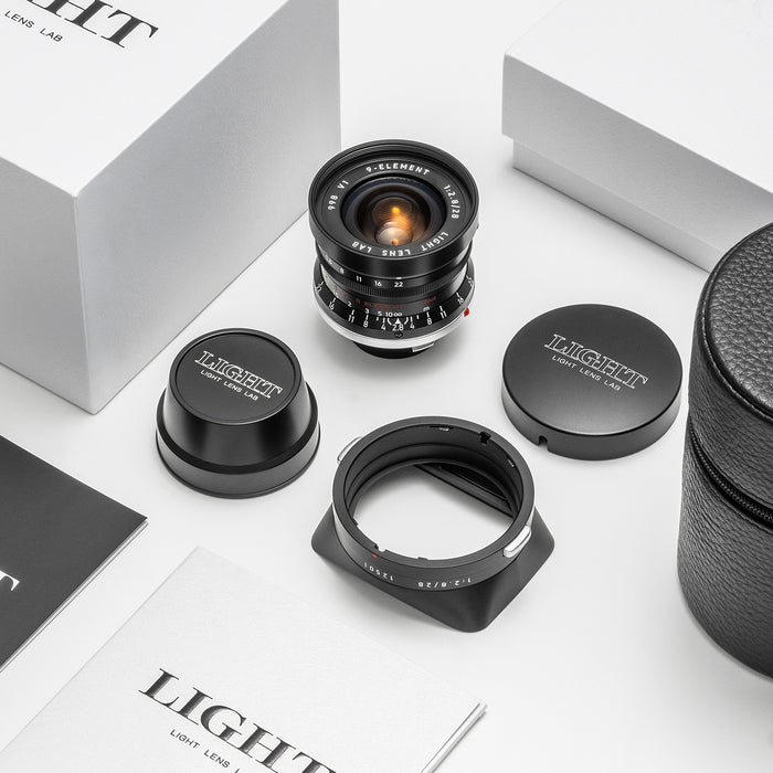 LIGHT LENS LAB LLL-28M-9E(B) M 28mm f/2.8 ライカMマウント ブラックペイント