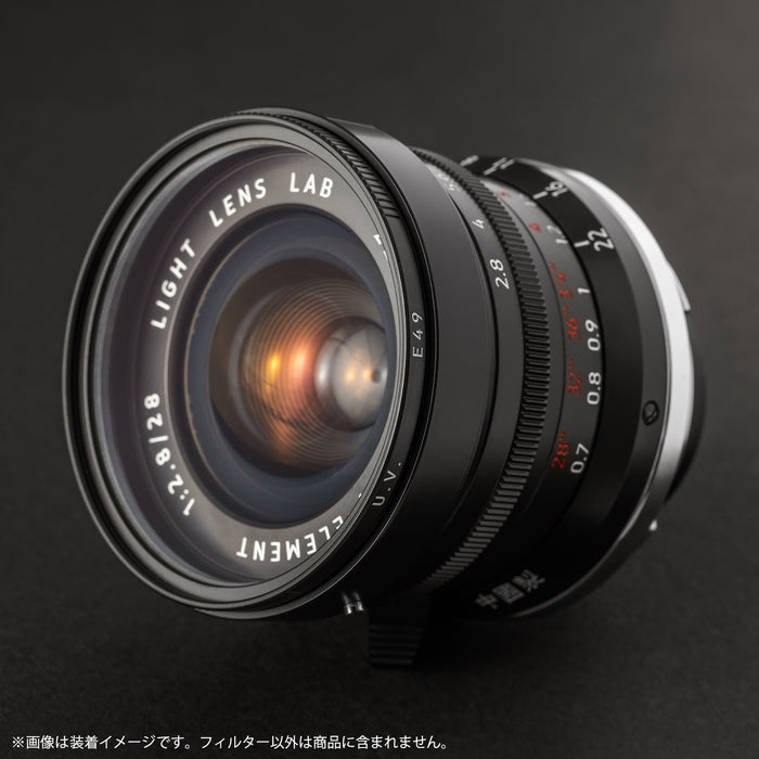 LIGHT LENS LAB L-UV-E49(Ｂ) E49 UVフィルター ブラックペイント