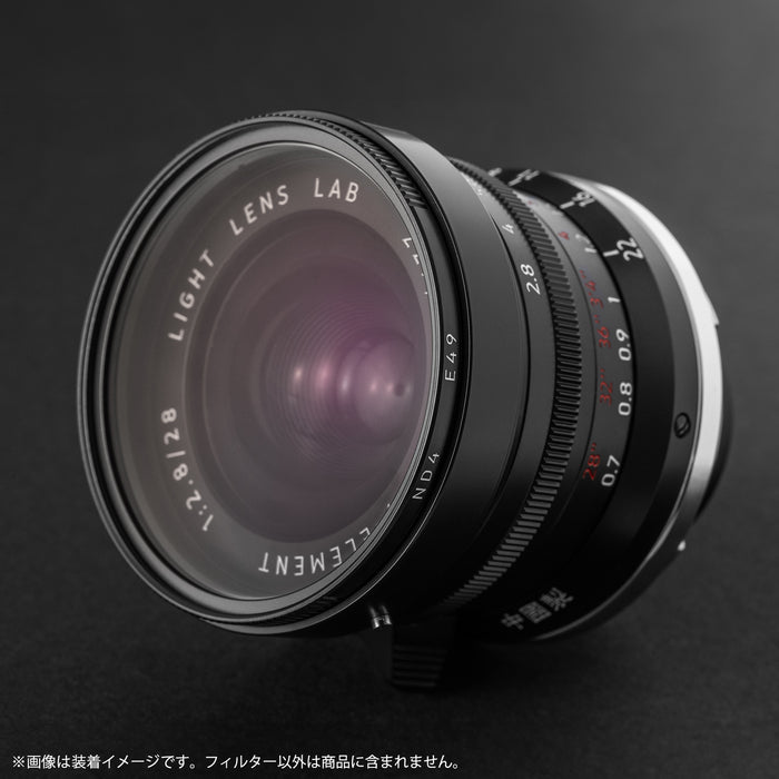 LIGHT LENS LAB L-ND4-E49(B) E49 NDフィルター ND4 ブラックペイント