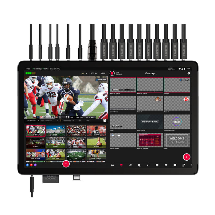 YoloLiv YoloBox Extreme モバイルライブプロダクションボックス(HDMI 8入力/HDMI 2出力)