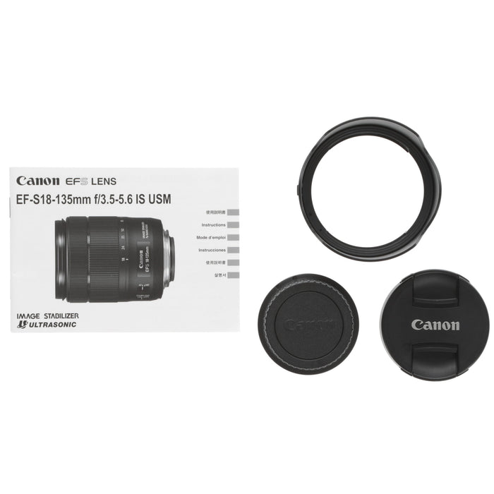 【中古品】Canon EF-S18-135ISUSM EF-S標準ズームレンズ EF-S18-135mm F3.5-5.6 IS USM