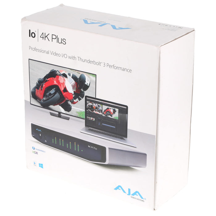 【中古品】AJA Video Systems Io 4K Plus プロフェッショナルビデオ I/O(Thunderbolt 3搭載)