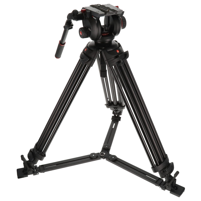 中古品】Manfrotto 504HD 546GBK ビデオキット ツイン GSタイプ - 業務