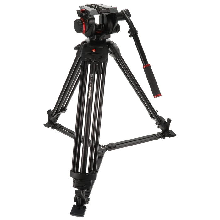 中古品】Manfrotto 504HD 546GBK ビデオキット ツイン GSタイプ - 業務