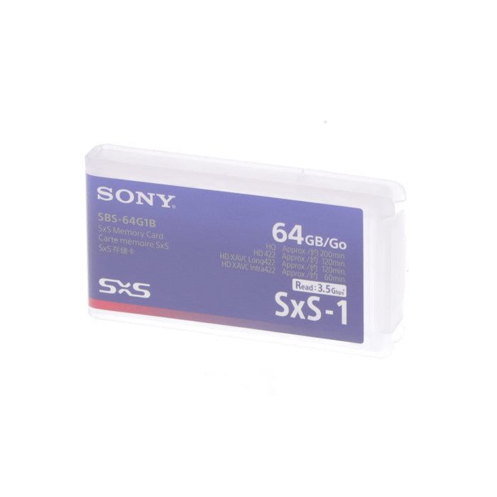 【中古品】SONY SBS-64G1B SxS-1メモリーカード 64GB